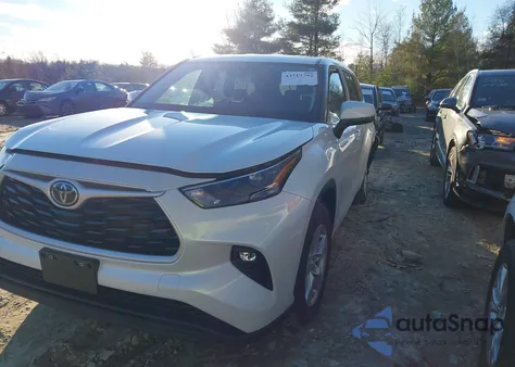 2023 Toyota Highlander Le z USA, uszkodzony, nr VIN 5TDKDRAH0PS505047